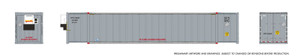 1069008 - Rapido - HO 53' high-cube Container (2-pack): CP - Grey, Data