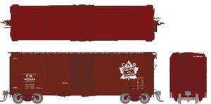 182001A - Rapido - HO 1937 AAR 40' Boxcar: CNR - White Leaf Herald: Single Car