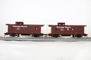 932-27607 - Walthers Gold Line - HO Scale c-30-1 Wood Caboose (2-Pack) Southern Pacific (Radio Equipped)