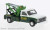 19666 - Brekina Automodelle HO 1981 GMC C30 Tow Truck - Assembled -- O'Hare Chicago Towing (Green, White, Yellow)