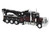 86278 - Brekina HO - Peterbilt 359 Heavy-Duty Tow Truck - Assembled -- Black With Red Flames