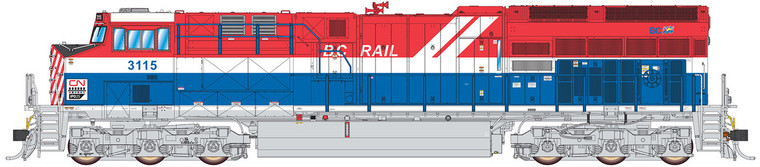 497110S-01 - Intermountain HO Tier 4 Gevo - Canadian National Heritage - BC Rail #3115 DCC/SOUND