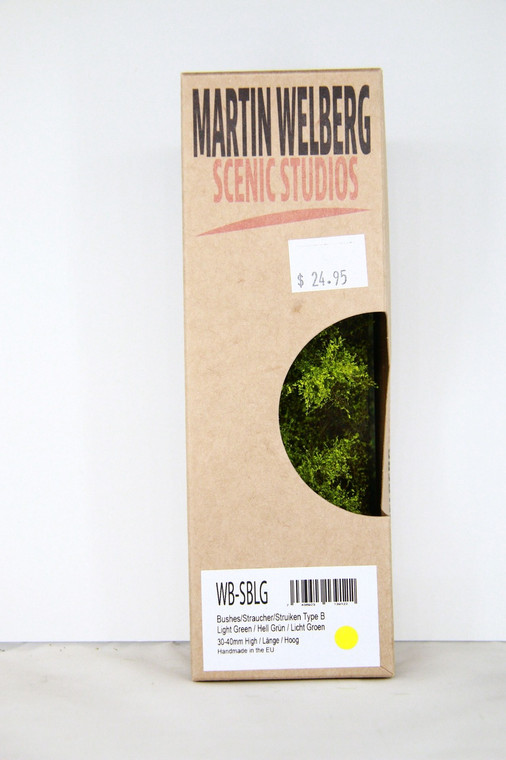 WB-SBLG - Martin Welberg - Bushes Type B, Light Green, 30-40mm High