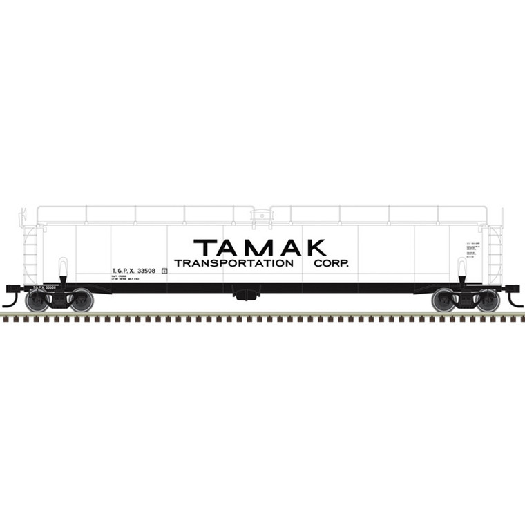 20007879 - Atlas - HO MASTER 33,000 GALLON LPG TANK CAR TAMAK TRANSPORTATION CORP. [TGPX] #33506