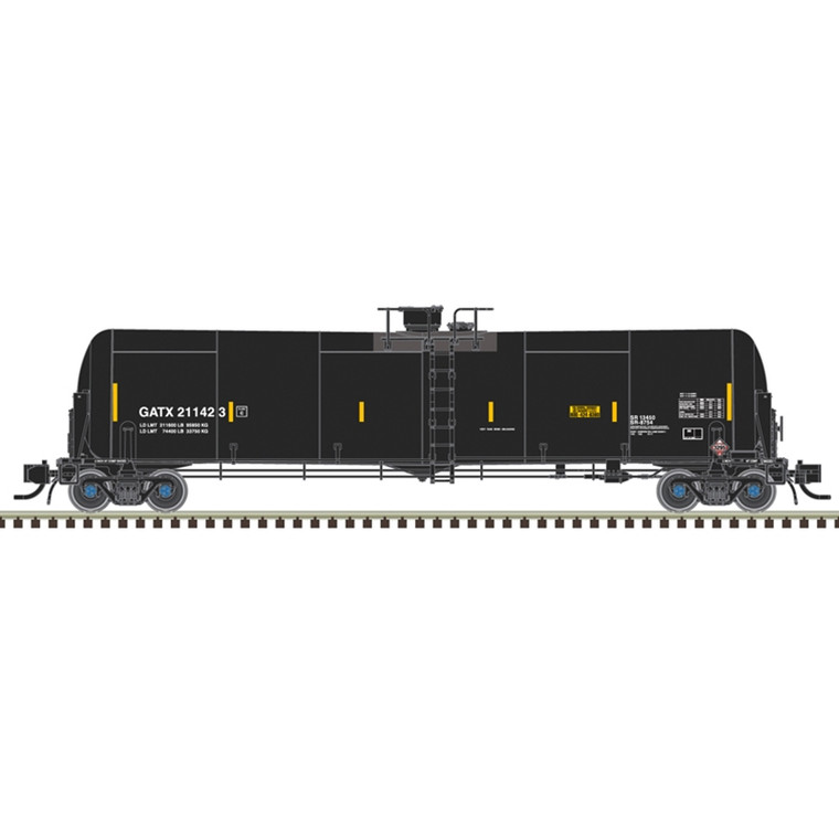 50007263 - Atlas - N MASTER TRINITYRAIL 31,000 GALLON CRUDE OIL TANK CAR GATX #211392