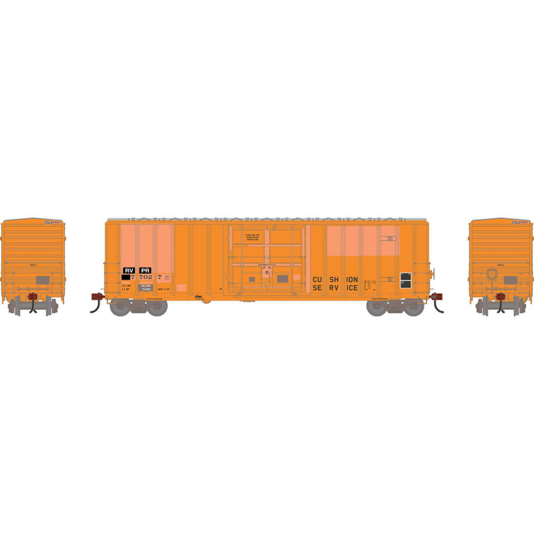 ATH-2793 - Athearn - HO ATH 50' FMC 5327 12' Plug Door Box Car, Primed for Grime RVPR #77027