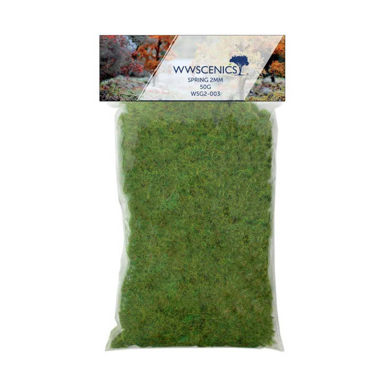 WSG2-003 - WWScenics - 2mm Spring Grass 50g Bag