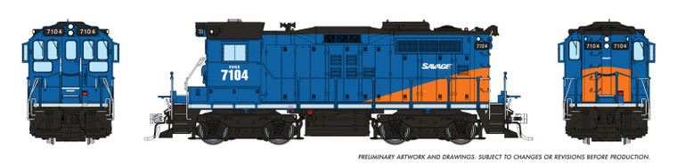 1108018 - Rapido - HO CN SWEEP (DC/Silent): Savage Alberta Railway: #7104