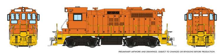 1108024 - Rapido - HO CN SWEEP (DC/Silent): Industrial Orange