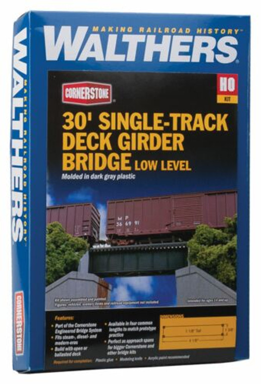 933-4509 - 30' Single Track Deck Girder Bridge (Low Level)