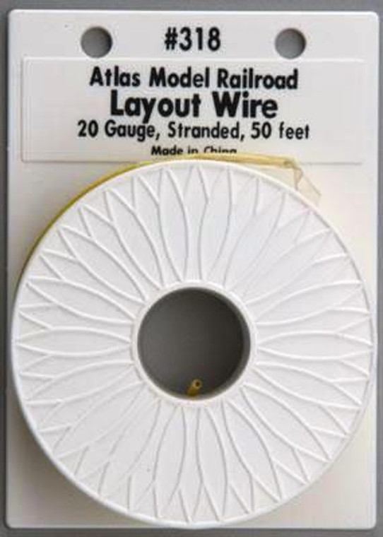 #318 - Layout Wire YELLOW (20 Gauge - 50 Feet)