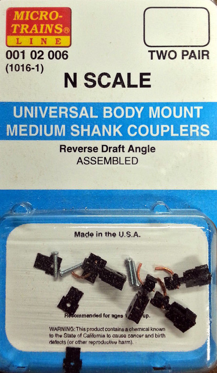 1016-1 - Universal Body Mount Medium Shank Couplers