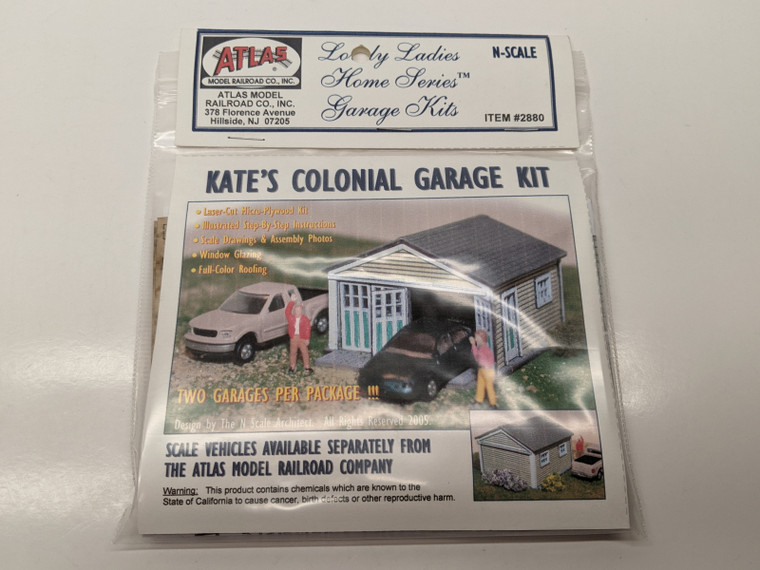 #2880 Kate's Colonial Garage Kit unpainted