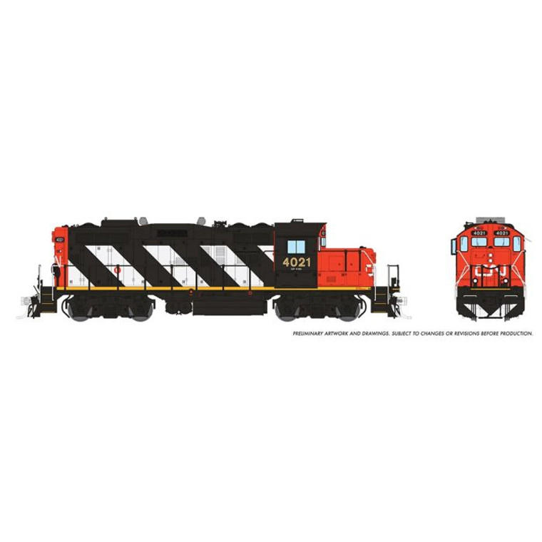 041503 - HO GP9RM (DC/DCC/Sound): CN - Stripes: #4021