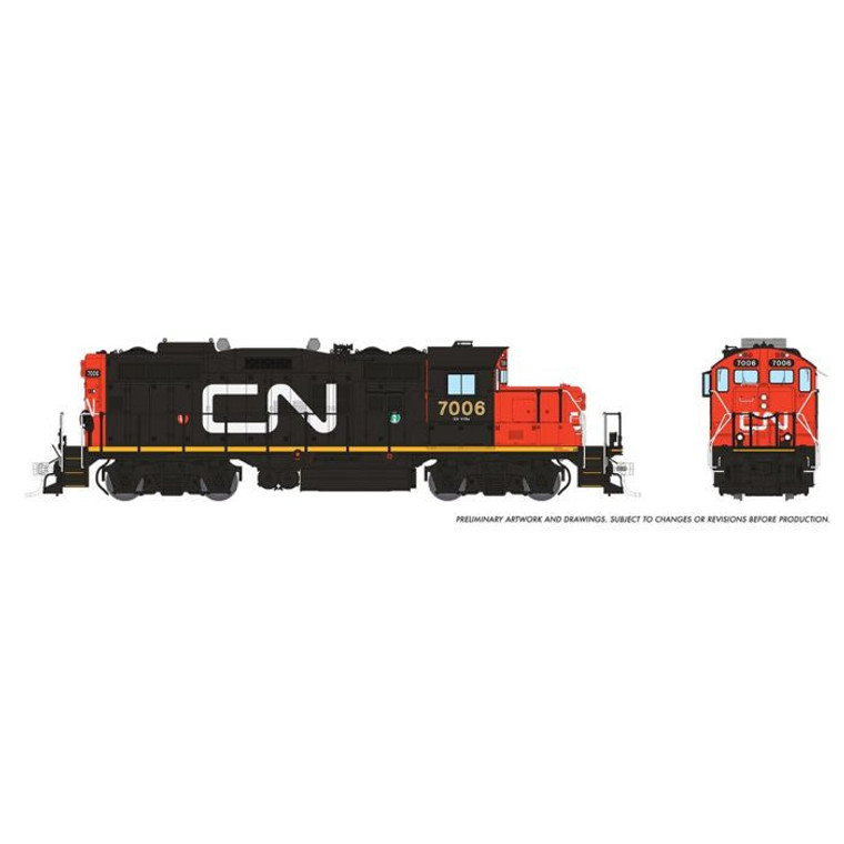 041512 - HO GP9RM (DC/DCC/Sound): CN - Large Noodle: #7009