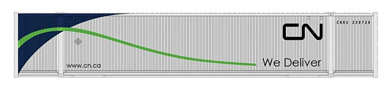 80054L - Kato 53' Ribbed Intermodal Container CN
