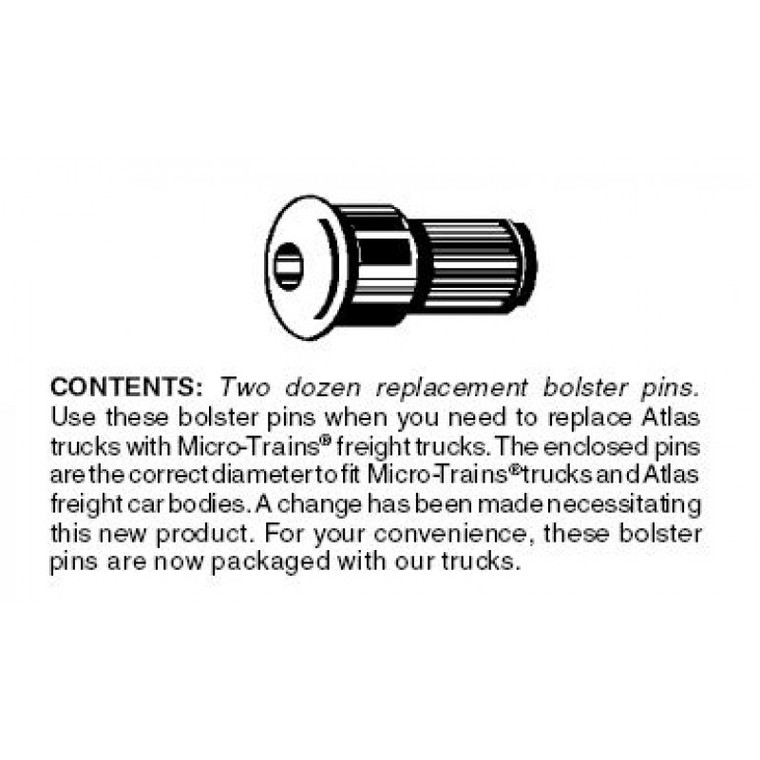 Conversion Bolster Pins (Atlas-type) 24 ea (1034)