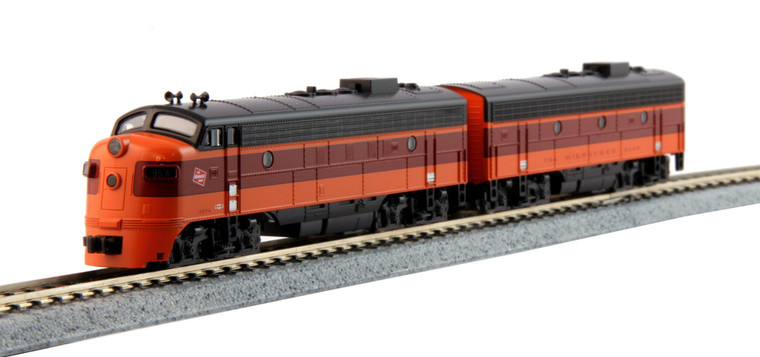 MILWAUKEE ROAD FP7A + F7B 2-LOCOMOTIVE SET #95A + #95B