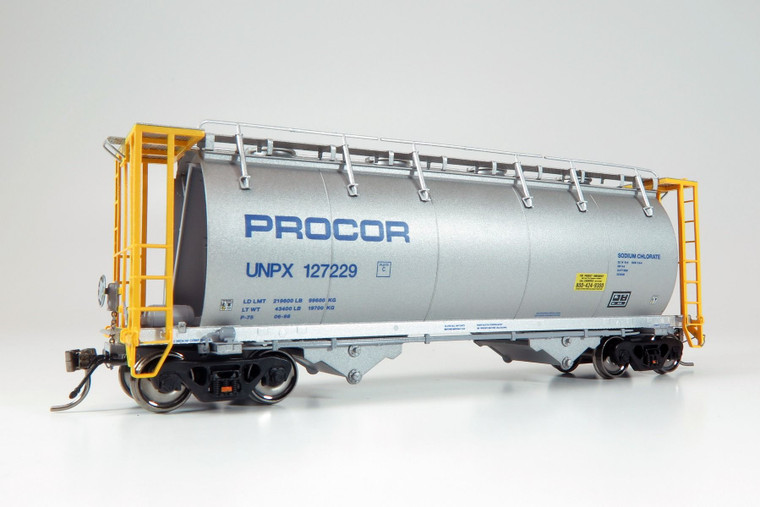 172001 - Rapido HO Procor 3000cuft Aluminum Hopper: w/Handrail & Wordmark #127228