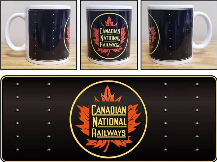 CN-MUG6319 - Canadian National Railway Orange Maple Leaf