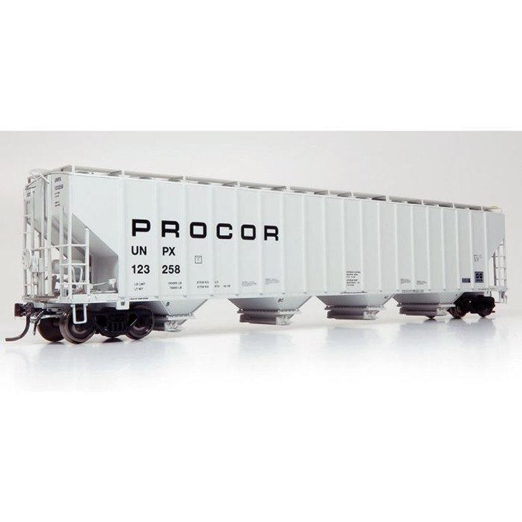 157006 Rapido HO Procor 5820 Covered Hopper, UNPX - Procor Mid Black Solid, Single Car