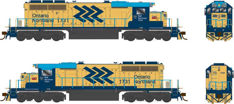 25335 - Bowser HO SD40-2 Ontario Northland #1731 DCC/ Sound