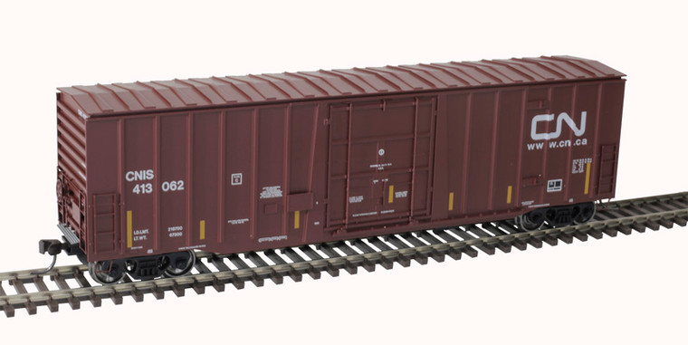 20 006 073 Atlas HO NSC 50' 5277 Plug Door Box Car, Canadian National (CNIS) (Brown/White), Road # 413065