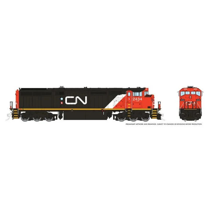 24512 - HO Dash8-40CM (DC/DCC/Sound): CN - North America Scheme: #2440