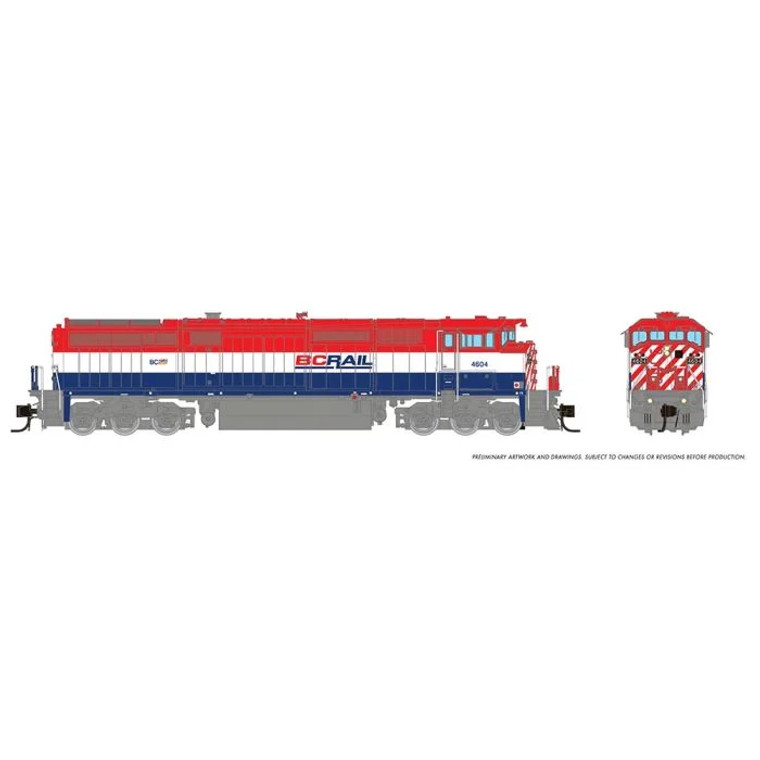 540045 - Rapido N Dash 8-40CM (DC/Silent): BCR - Red/White/Blue Scheme: #4603