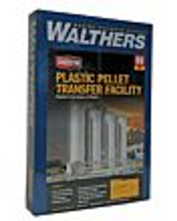 933-3081 Walthers HO Plastic Pellet Transfer Facility -- Kit - 19-5/8 x 4-1/16 x 8-1/4" 49.8 x 10.3 x 21cm
