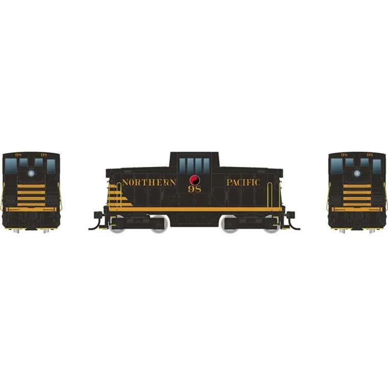 048020 Rapido HO GE 44 Tonner (DC/Silent): Northern Pacific - Black Scheme: #98 Locomotive
