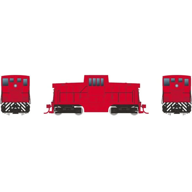 048033 Rapido HO GE 44 Tonner (DC/Silent): Generic Industrial: Red Locomotive