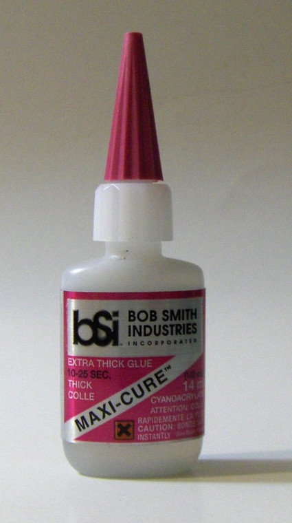 111C - Bob Smith Industires Maxi Cure Extra Thick CA Glue 14ml (1/2oz.)