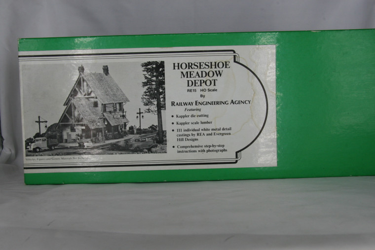 RE15 Railway Engineering Agency HO HORSESHOE MEADOW DEPOT CRAFTSMAN STRUCTURE KIT