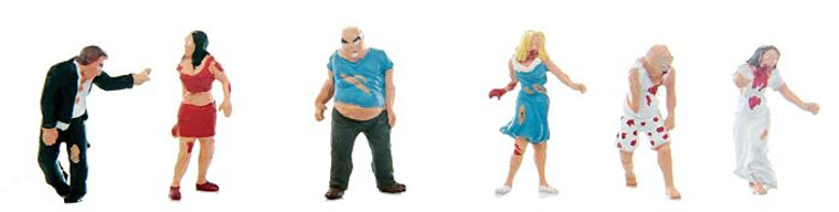 949-6080 Walthers Scene Master Zombies 6 Pack