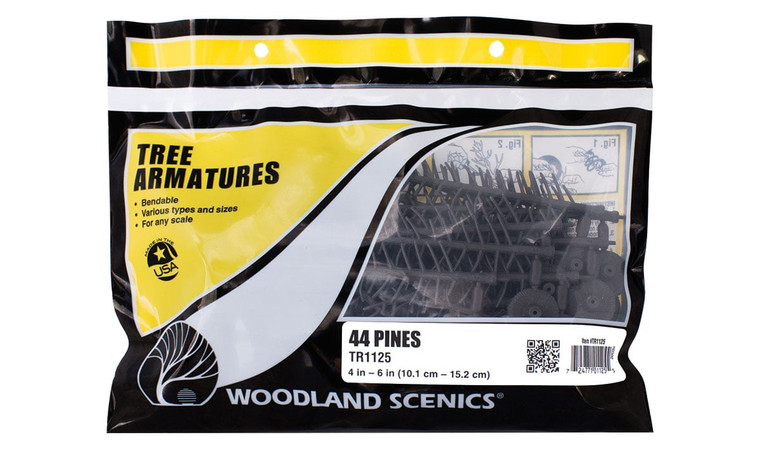 TR1125 Woodland Scenics 4" to 6" Armatures (Pine) 44 Pack