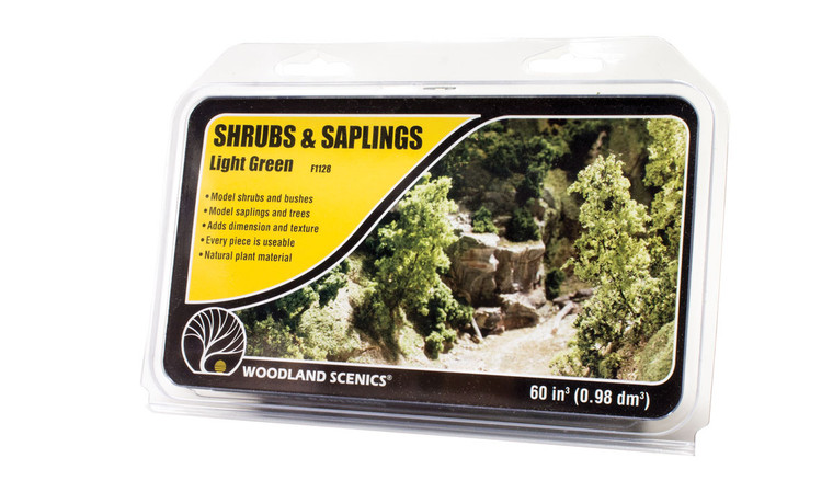 F1128 Woodland Scenics Shrubs & Saplings Light Green