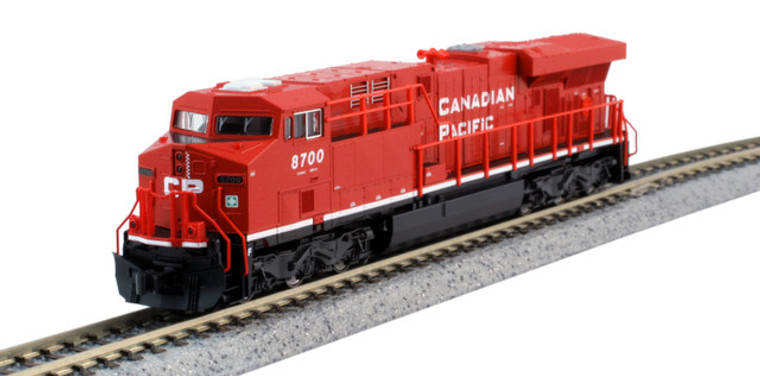 176-8945 KATO N GE ES44AC Canadian Pacific (CP) DC/DCC Ready Locomotive, 8736