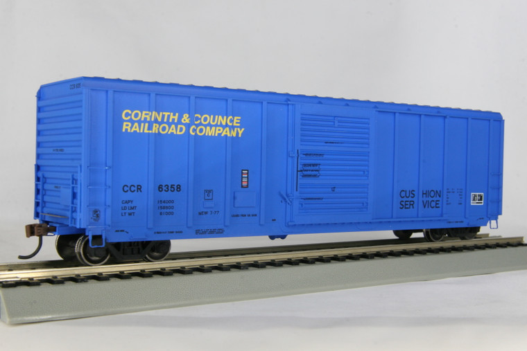 ATH28728 Athearn HO RTR 50 ft PS 5344 Boxcar - Corinth & Counce (CCR) Blue/Black With Black/Orange Lettering, 6358
