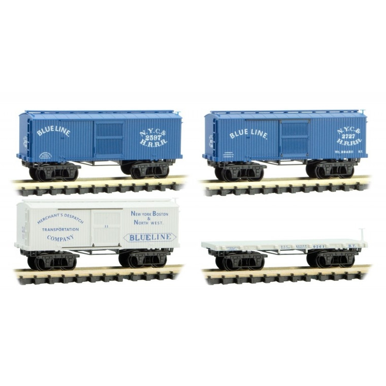 993-01-800 - Micro-Trains N-Scale 'CWE' Blue Line 4-Pack