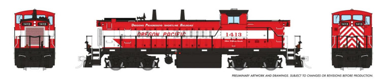 10577 - Rapido HO GMD-1 (DC/DCC/Sound): Oregon Pacific: #1413