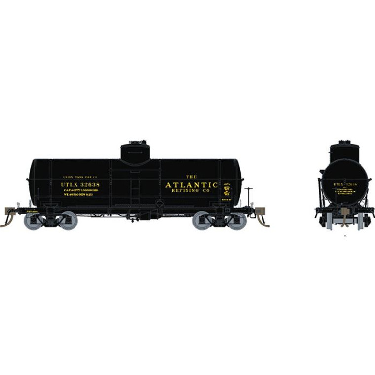 159005A - Rapido HO Union X-3 Tankcar: Atlantic Refining #32638