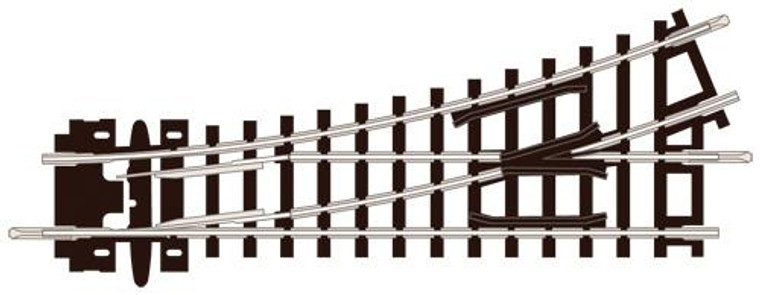 ST-6 - Peco N Left Hand Turnout 9" Radius Code 80