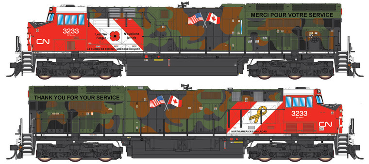 497109-02 - Intermountain HO Tier 4 Gevo Canadian National - Veterans #3233 - DCC/SILENT