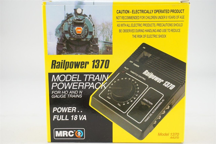 AA370 - MRC Rail Power 1370 Model Train Power Pack for HO/N