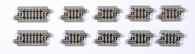 20-091 - N Scale Straight 29mm (1 1/8") [8 pcs], 45.5mm (1 3/4")