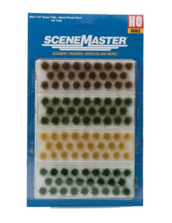 949-1137 - Walthers SceneMaster Short Mixed Weed Tufts pkg(104)