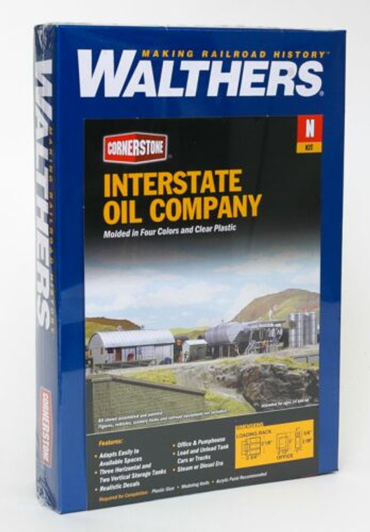 933-3200 Walthers Cornerstone N - Interstate Fuel & Oil -- Kit