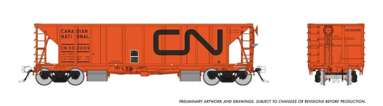 158001 - Rapido Trains HO NSC Ballast Car: CN: 6-Pack #1