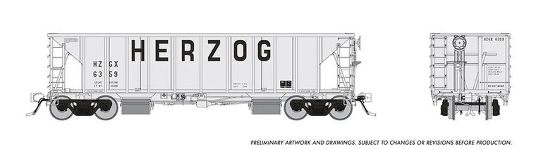 158009A - Rapido Trains HO NSC Ballast Car: Herzog - Early: Single Car